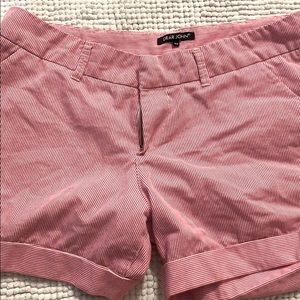 Dear John red/white seersucker shorts